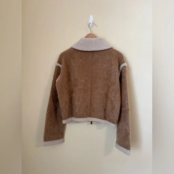 Guest In Residence Grizzly Jacket 100% Cashmere Almond Oatmeal XS - Picture 9 of 9